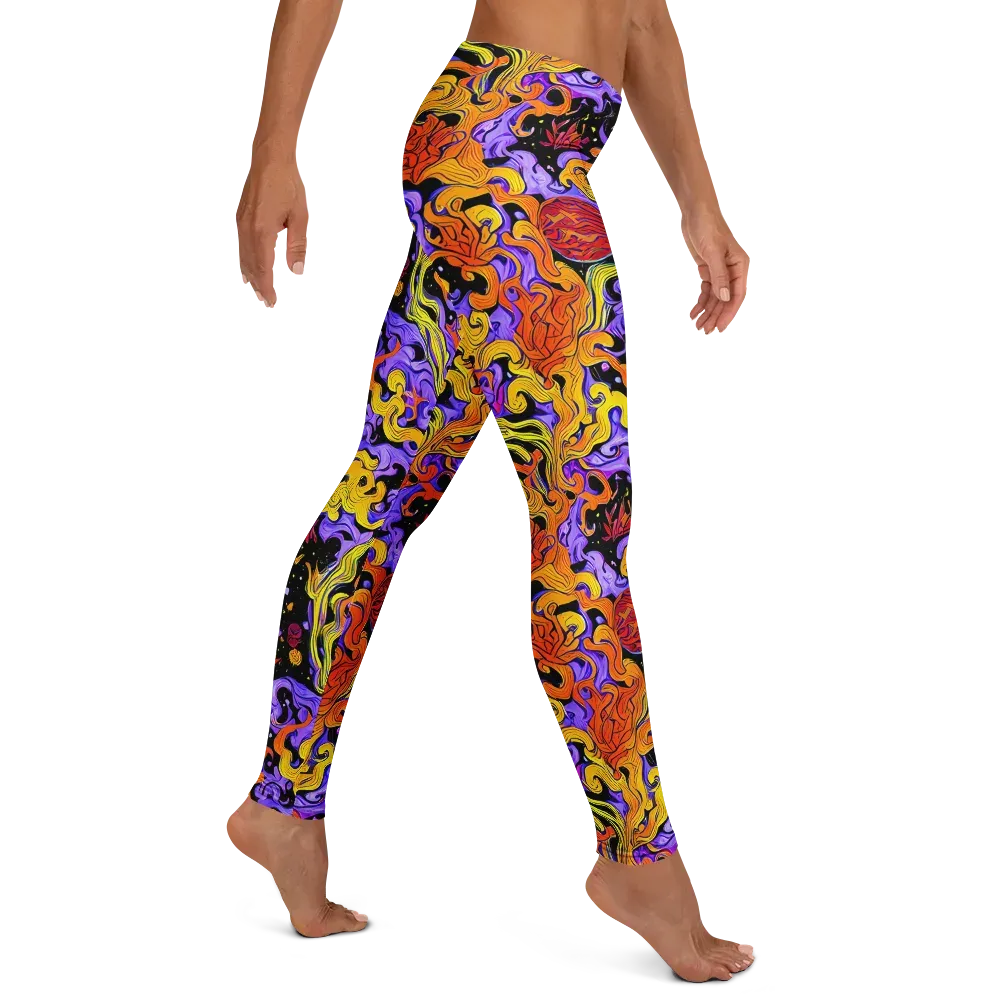 Bosschaert Swirl on Leggings — Right