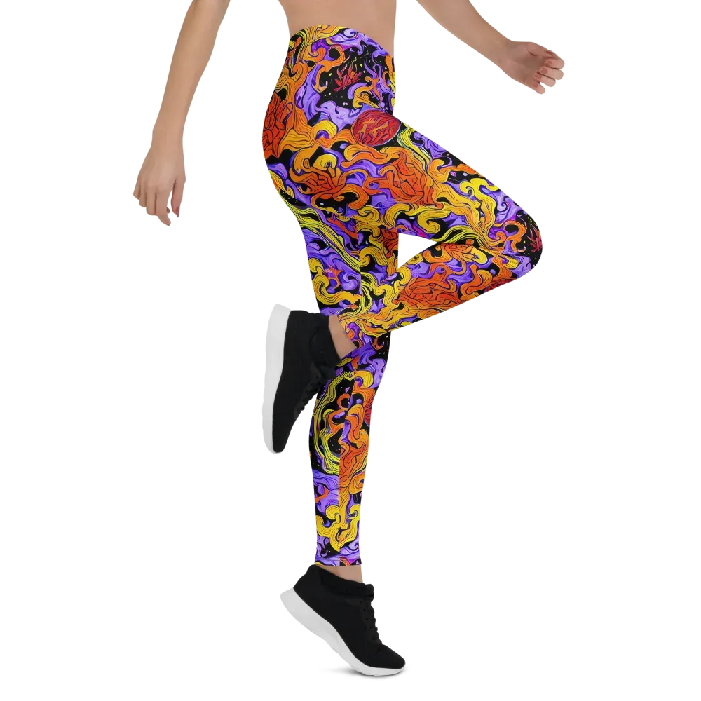 Bosschaert Swirl on Leggings — Right