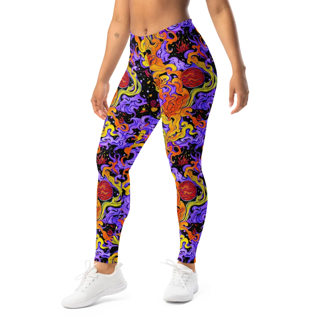 Bosschaert Swirl on Leggings — Left Front