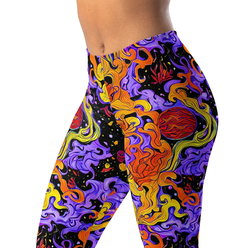 Bosschaert Swirl on Leggings — Left Front