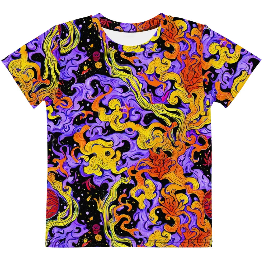 Bosschaert Swirl on Kids Crew Neck T-Shirt — Front