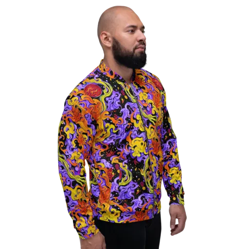 Bosschaert Swirl on a Bomber Jacket