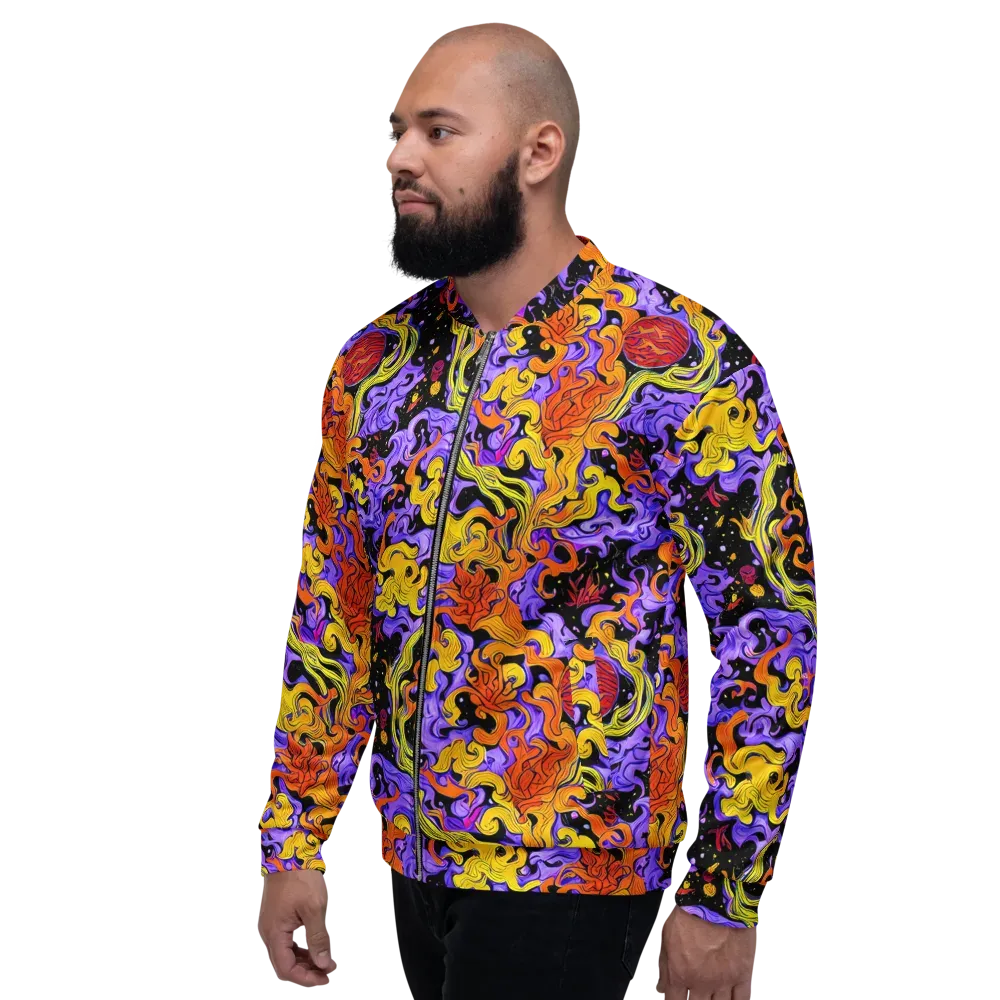 Bosschaert Swirl on Bomber Jacket — Left