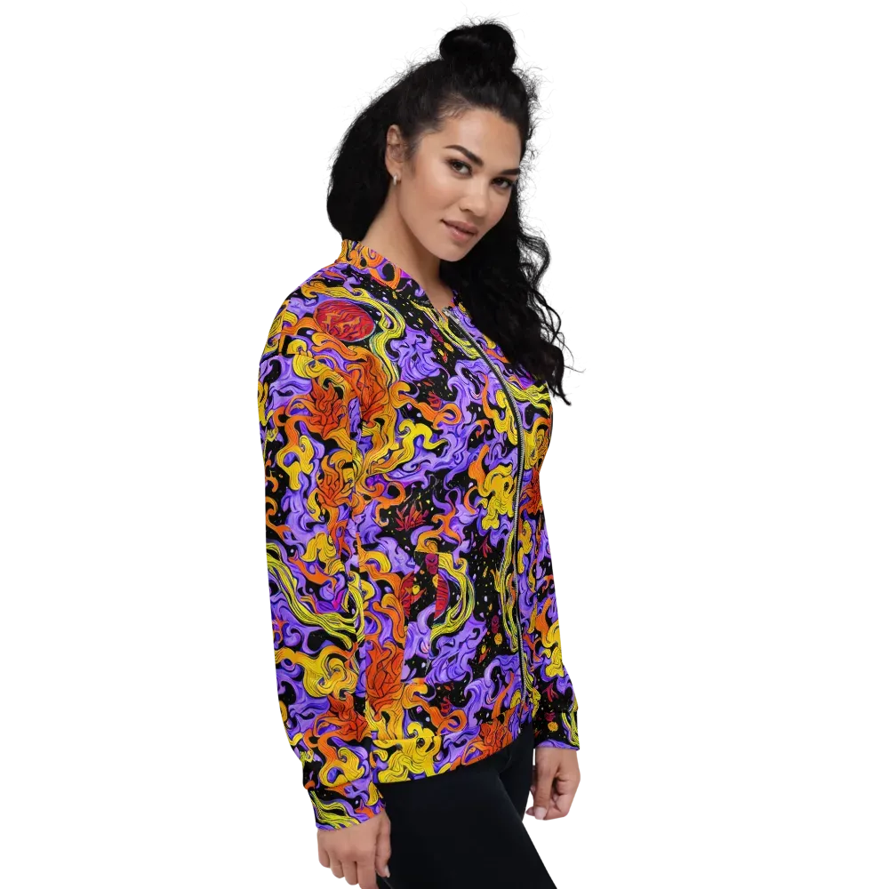 Bosschaert Swirl on Bomber Jacket — Right