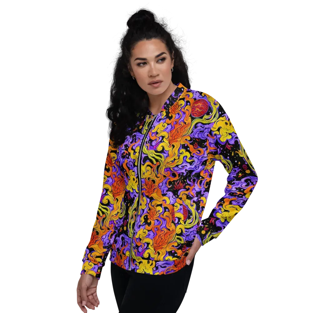 Bosschaert Swirl on Bomber Jacket — Left