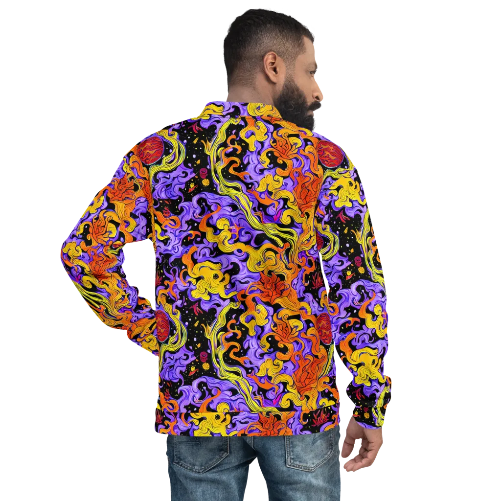 Bosschaert Swirl on Bomber Jacket — Back