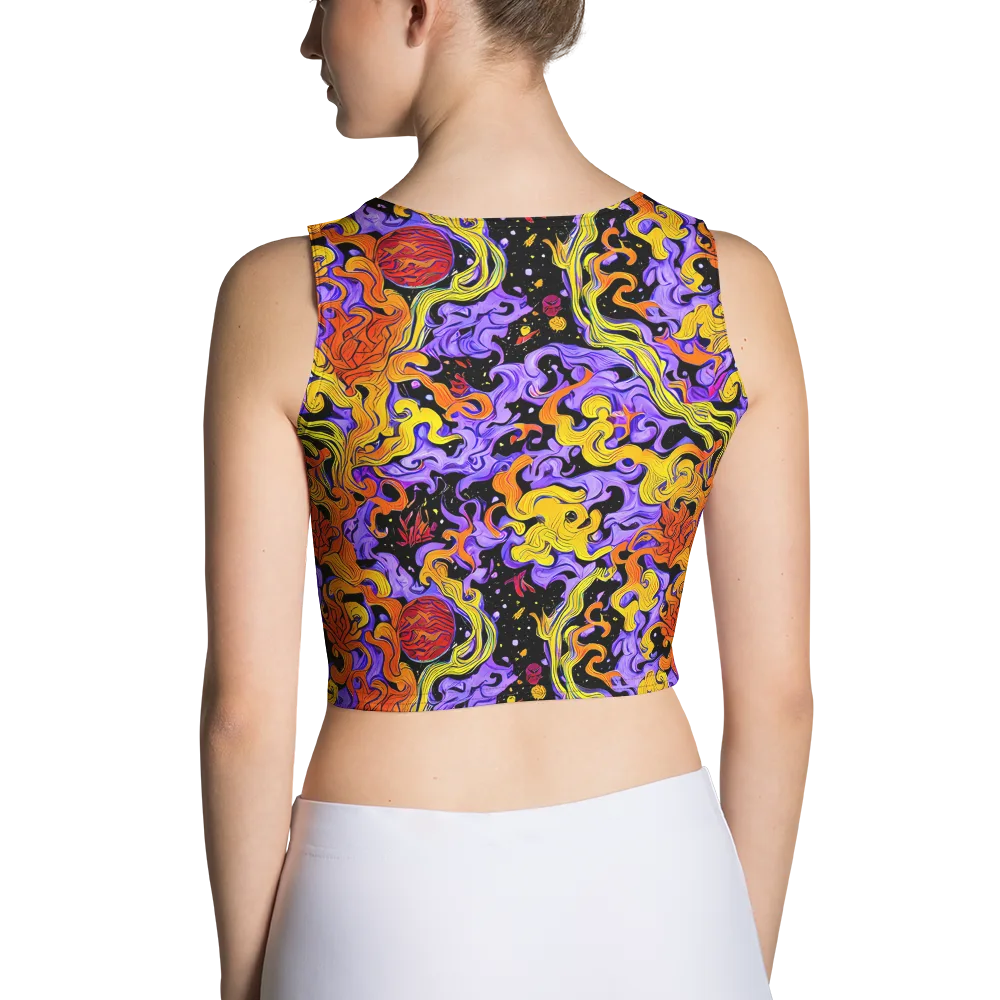 Bosschaert Swirl on Crop Top — Back