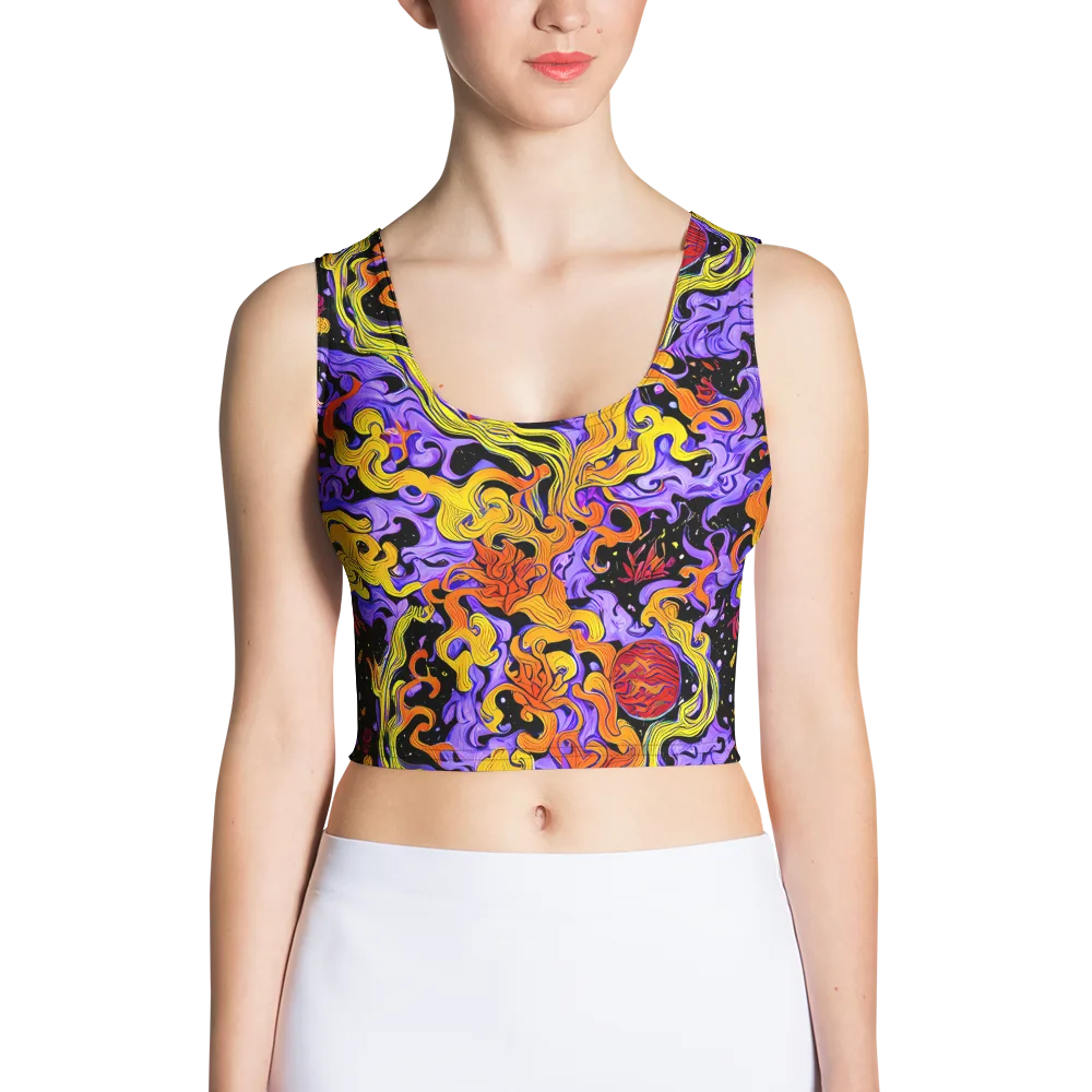 Bosschaert Swirl on Crop Top — Front