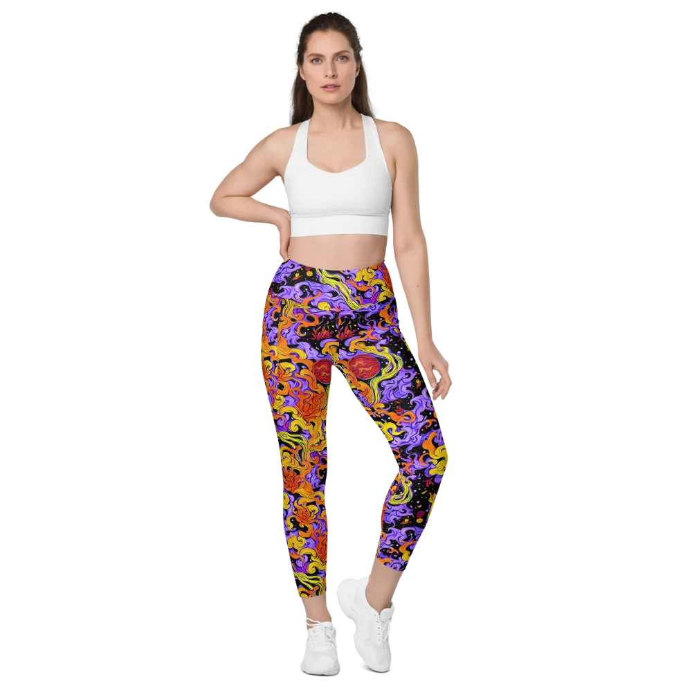 Bosschaert Swirl on Leggings with Pockets — Front