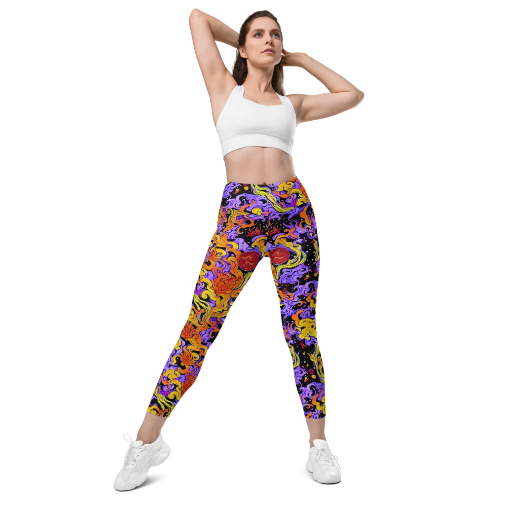 Bosschaert Swirl on Leggings with Pockets — Front
