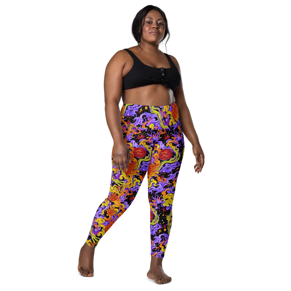 Bosschaert Swirl on Leggings with Pockets — Front