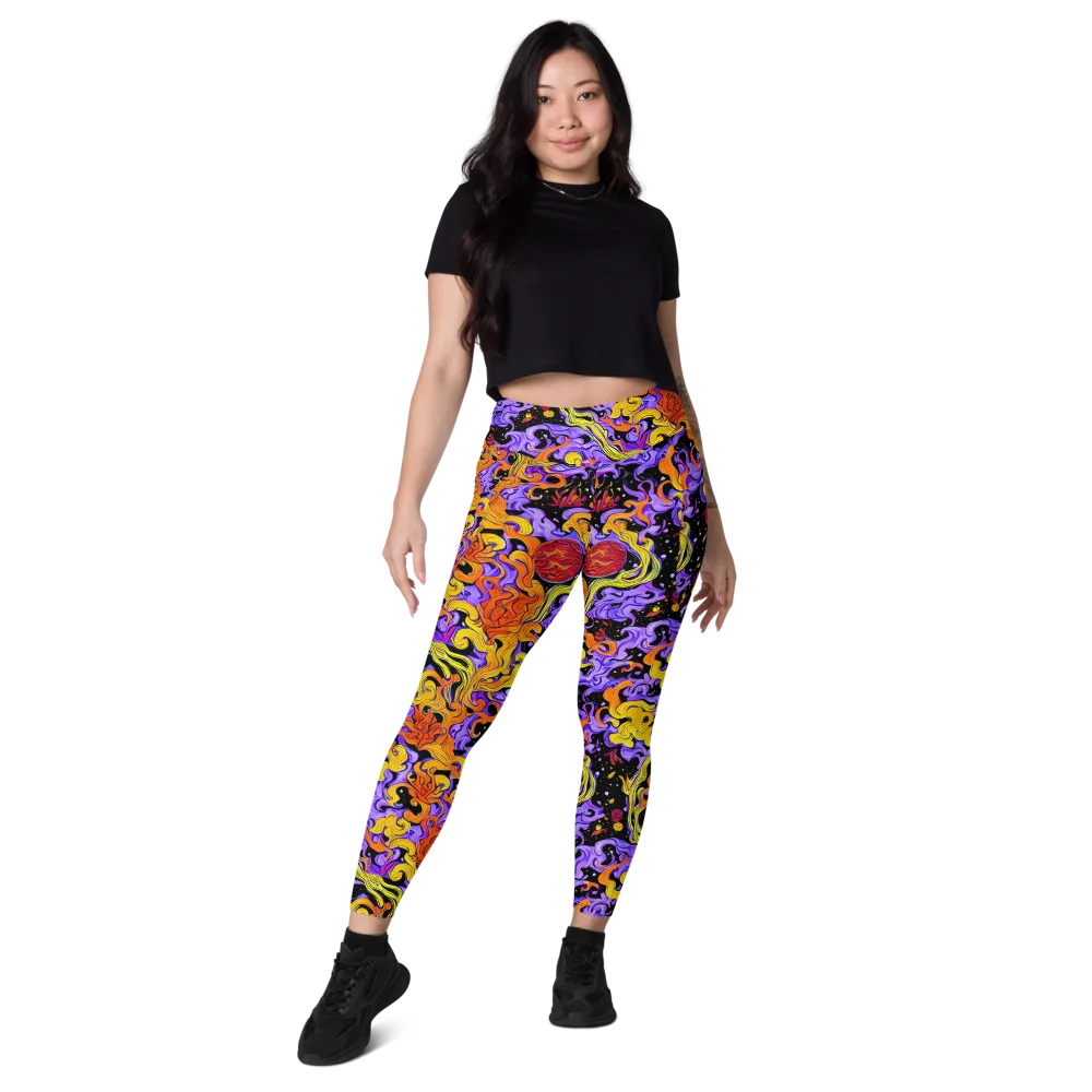 Bosschaert Swirl on Leggings with Pockets — Front