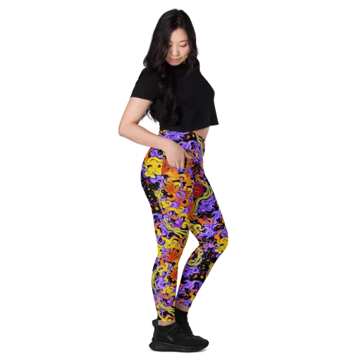 Bosschaert Swirl on a Leggings with Pockets