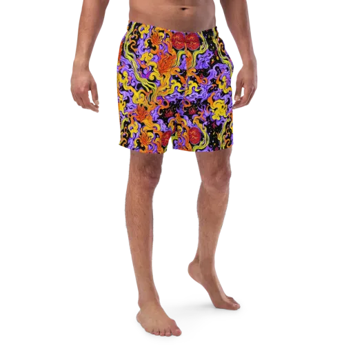 Bosschaert Swirl on a Swim Trunks