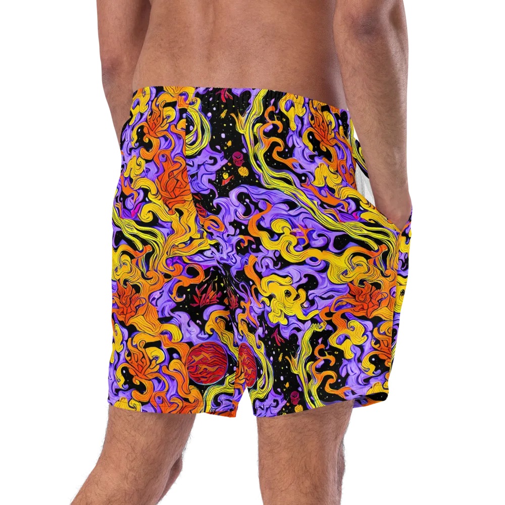 Bosschaert Swirl on Swim Trunks — Right Back
