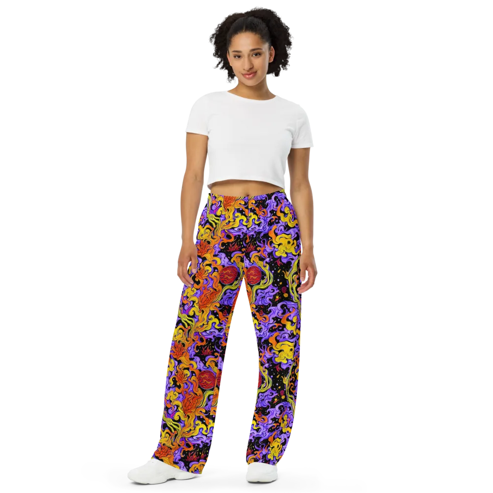 Bosschaert Swirl on Wide-Leg Pants — Front