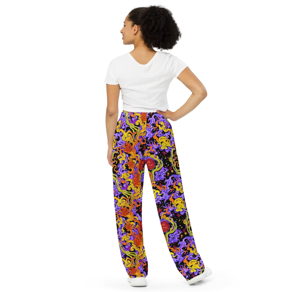 Bosschaert Swirl on Wide-Leg Pants — Back