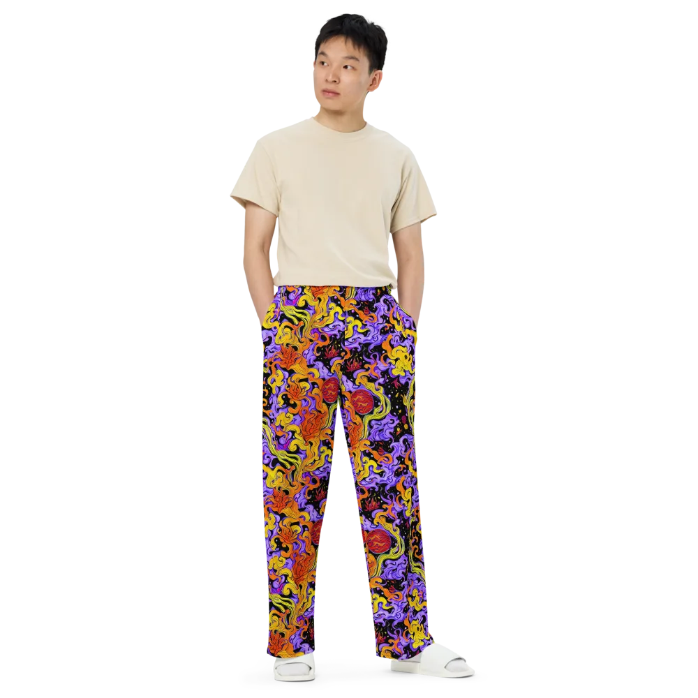 Bosschaert Swirl on Wide-Leg Pants — Front