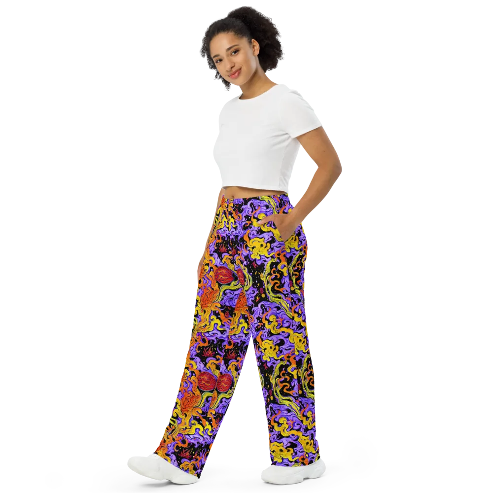 Bosschaert Swirl on Wide-Leg Pants — Left Front