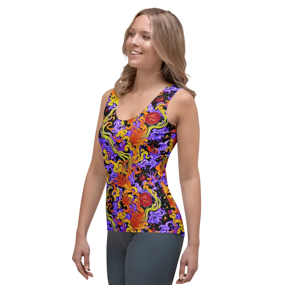 Bosschaert Swirl on Women's Tank Top — Left Front