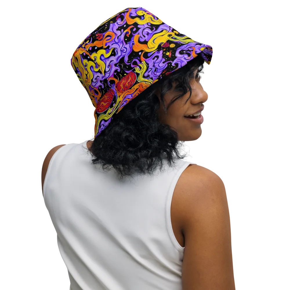 Bosschaert Swirl on Reversible Bucket Hat — Right Outside