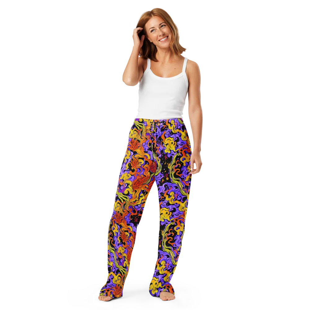 Bosschaert Swirl on Women's Pajama Pants — Front