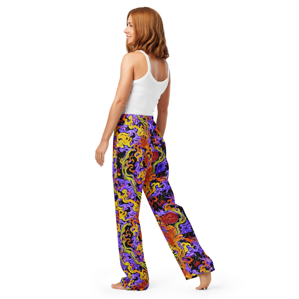 Bosschaert Swirl on Women's Pajama Pants — Back