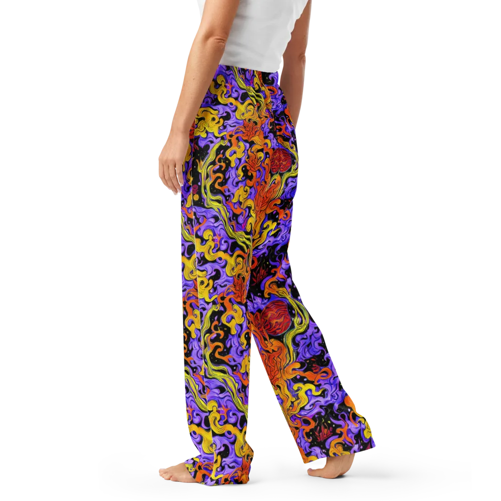 Bosschaert Swirl on Women's Pajama Pants — Left