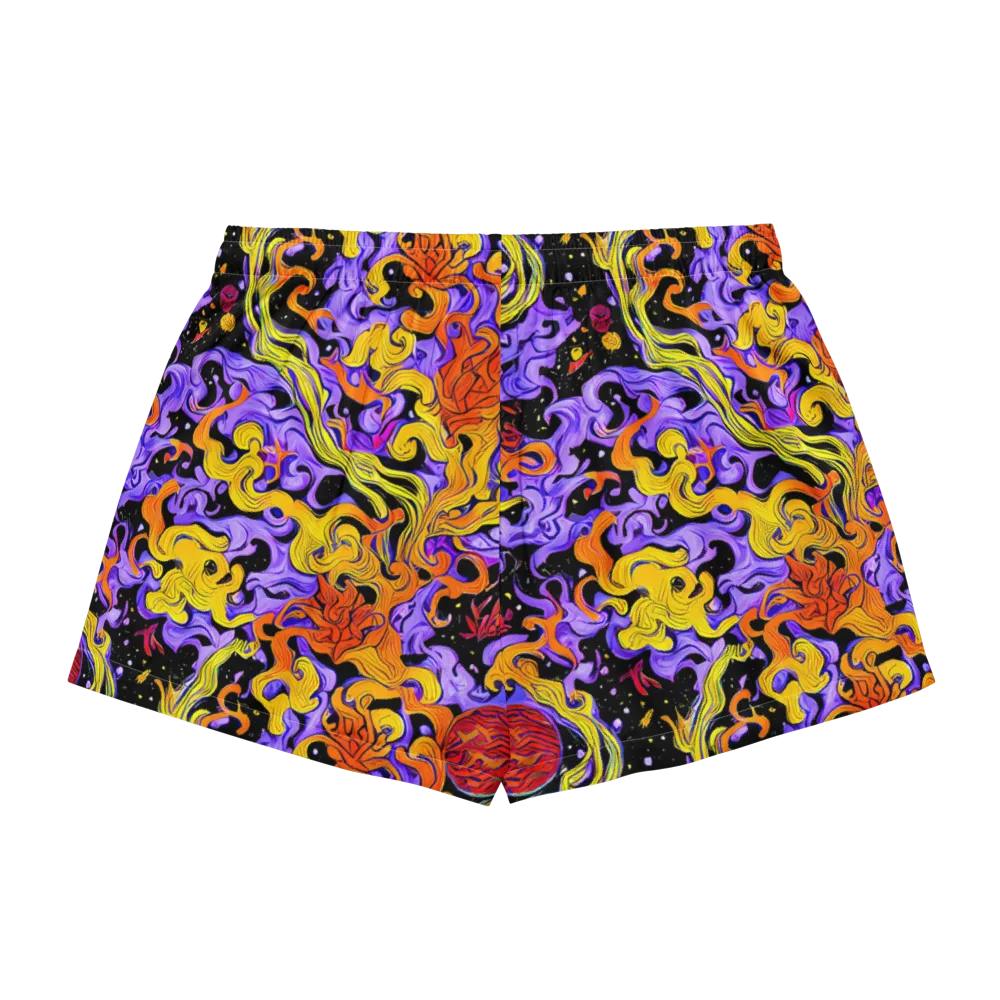 Bosschaert Swirl on Women's Pajama Shorts — Back