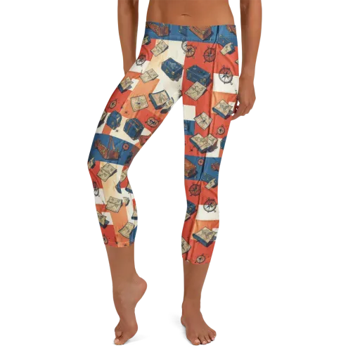 Roaming Atlas on a Capri Leggings