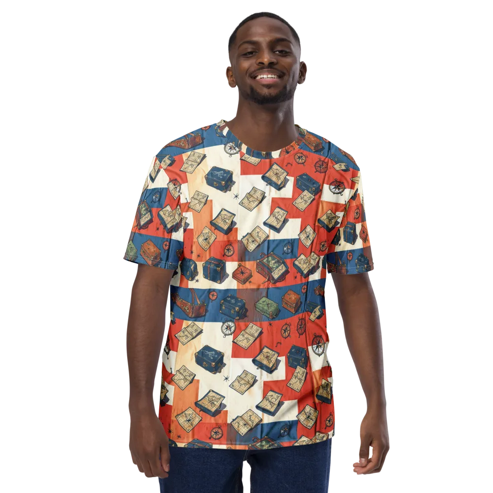 Roaming Atlas on Men's Crew Neck T-Shirt — Front