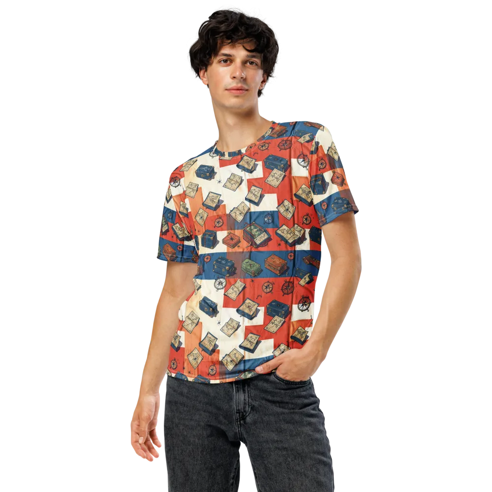 Roaming Atlas on Men's Crew Neck T-Shirt — Front