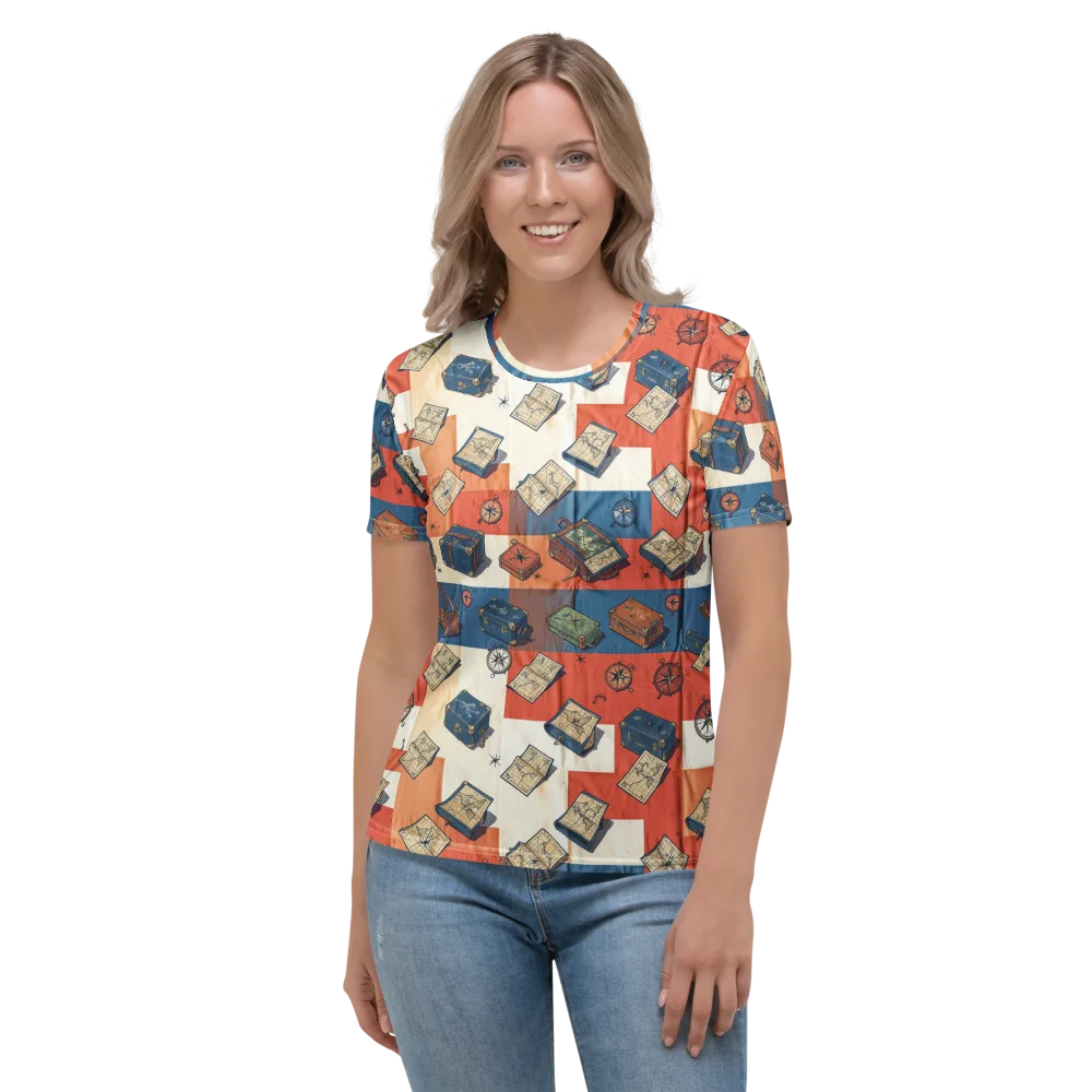 Roaming Atlas on Women's Crew Neck T-Shirt — Front
