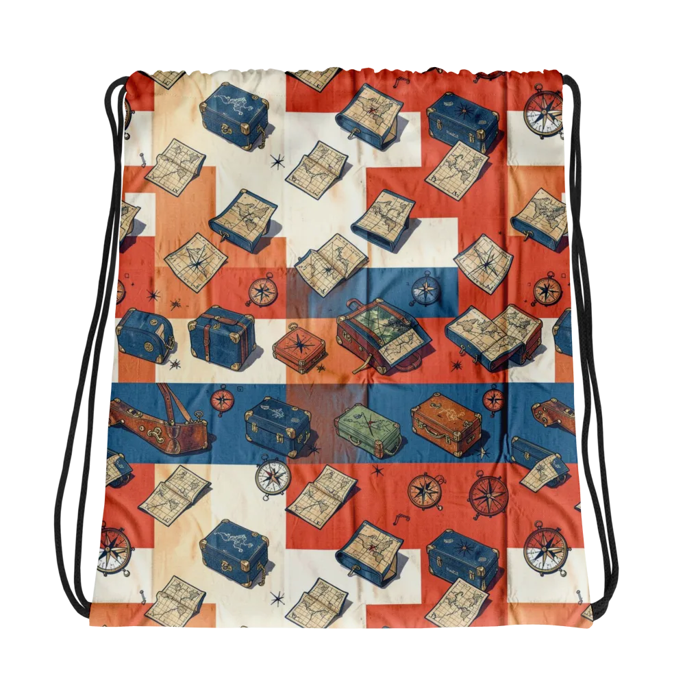 Roaming Atlas on Drawstring Bag — Photo