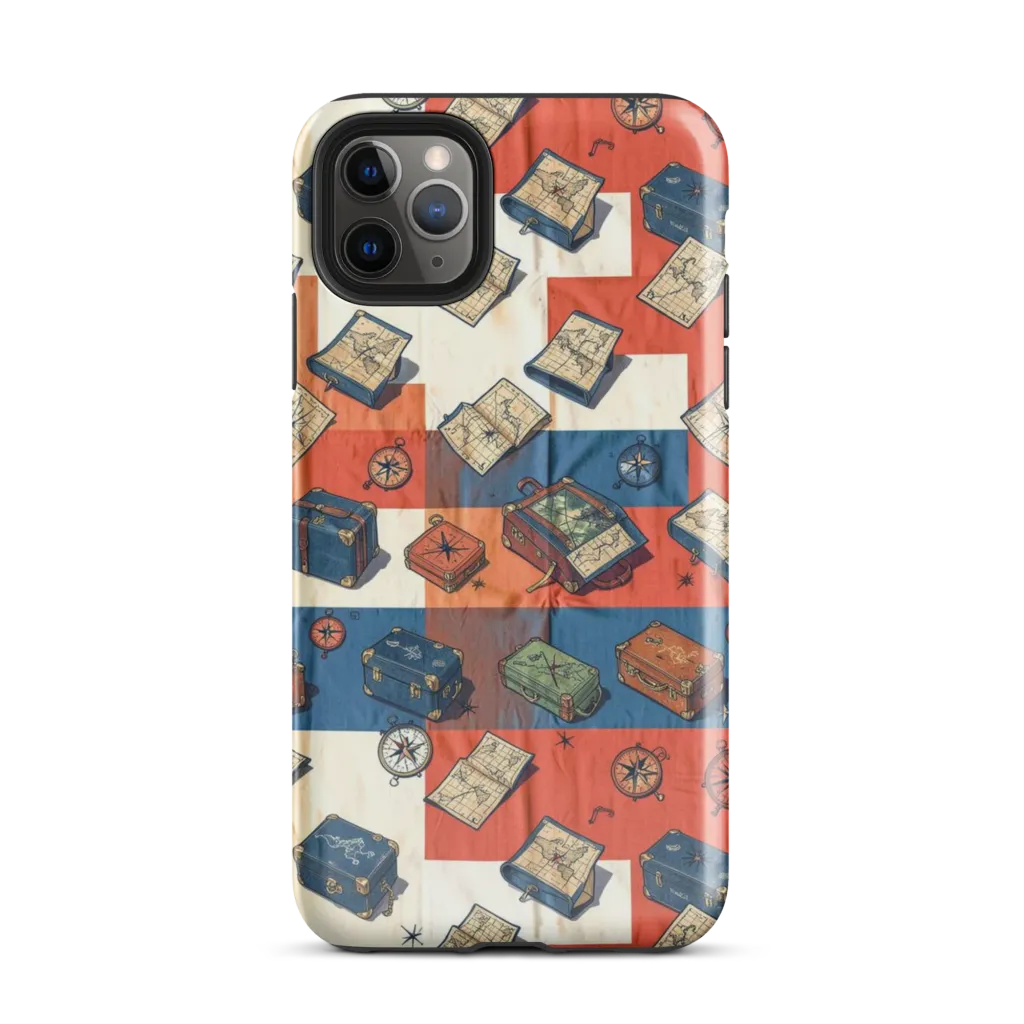 Roaming Atlas on Tough Case for iPhone® — Front