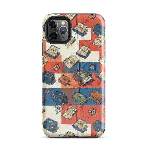 Roaming Atlas on a Tough Case for iPhone®