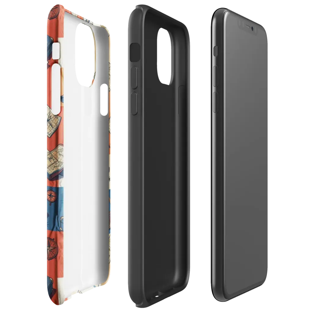 Roaming Atlas on Tough Case for iPhone® — Right