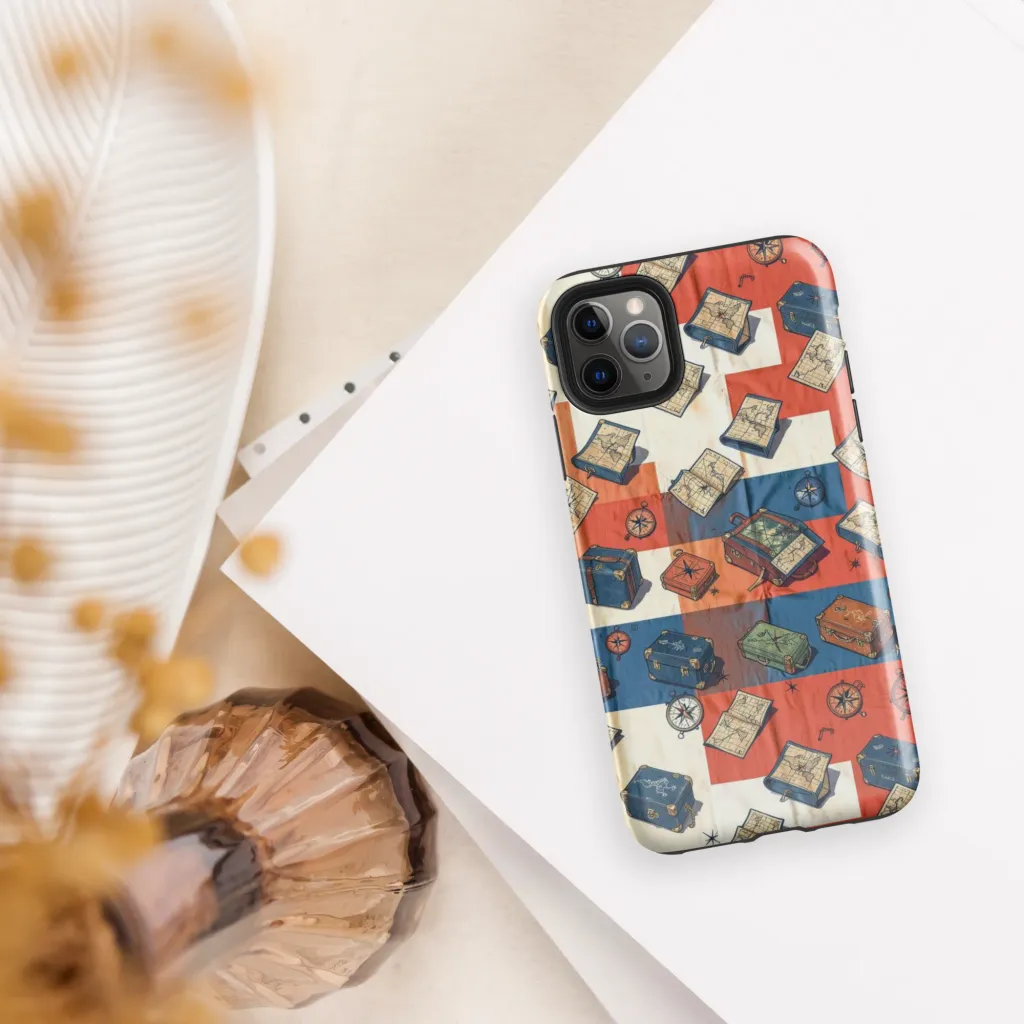 Roaming Atlas on Tough Case for iPhone® — Front