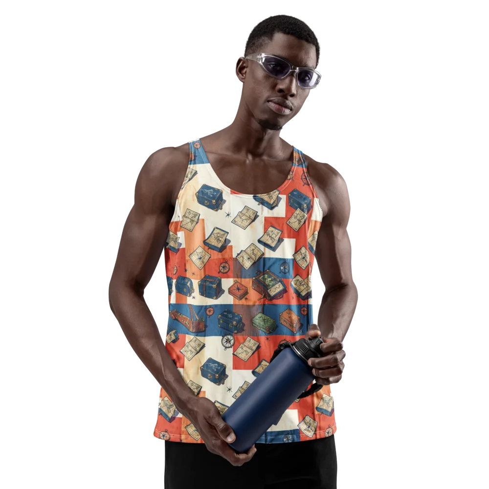 Roaming Atlas on Men's Tank Top — Front