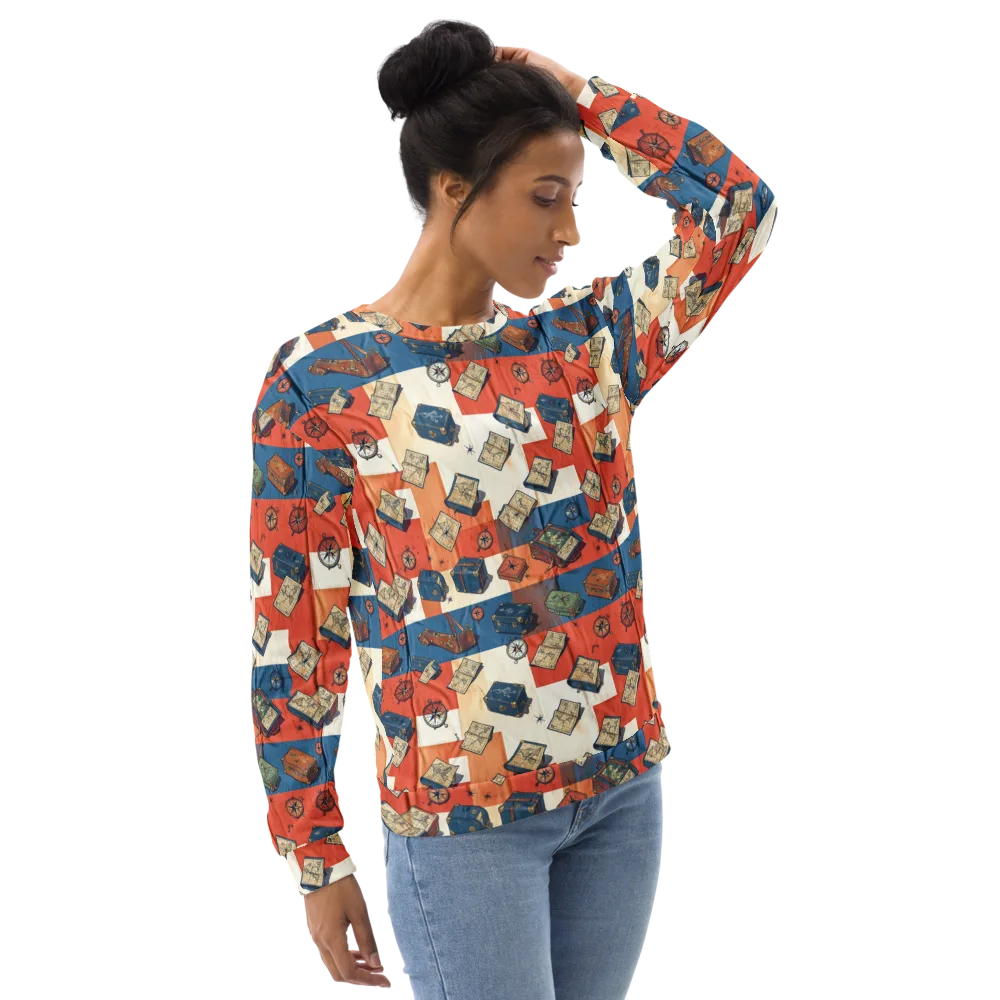 Roaming Atlas on Sweatshirt — Right Front
