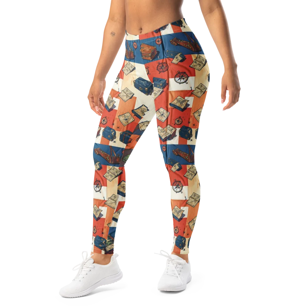 Roaming Atlas on Leggings — Left Front