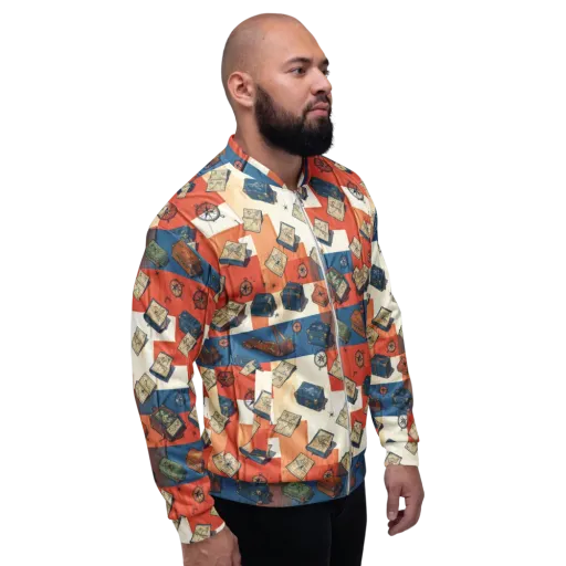 Roaming Atlas on a Bomber Jacket