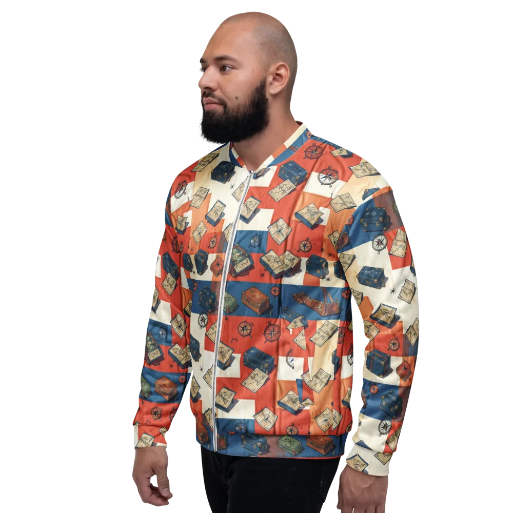 Roaming Atlas on Bomber Jacket — Left