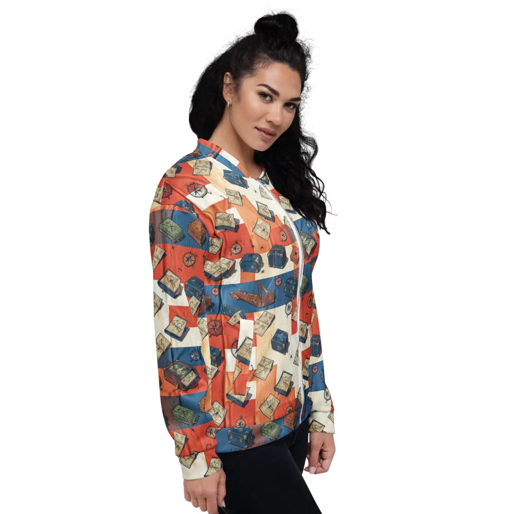 Roaming Atlas on Bomber Jacket — Right