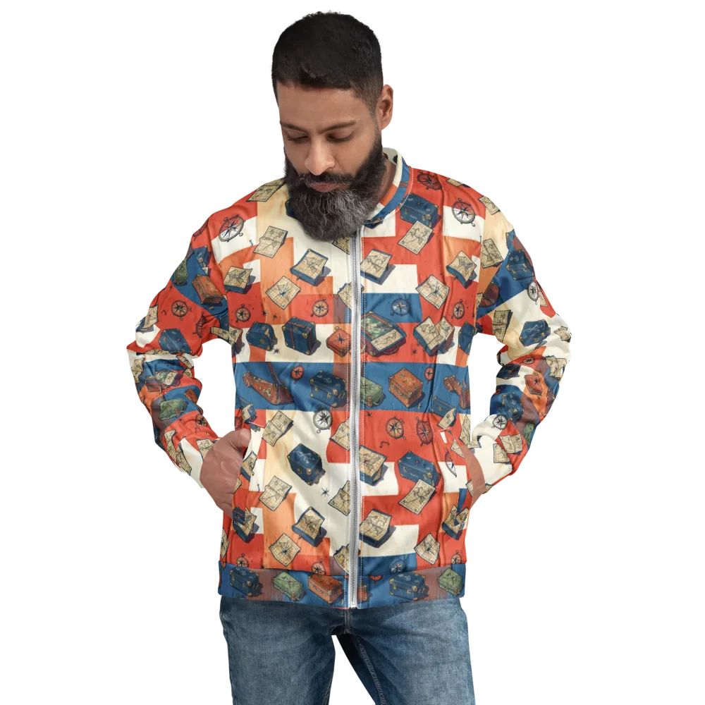 Roaming Atlas on Bomber Jacket — Front