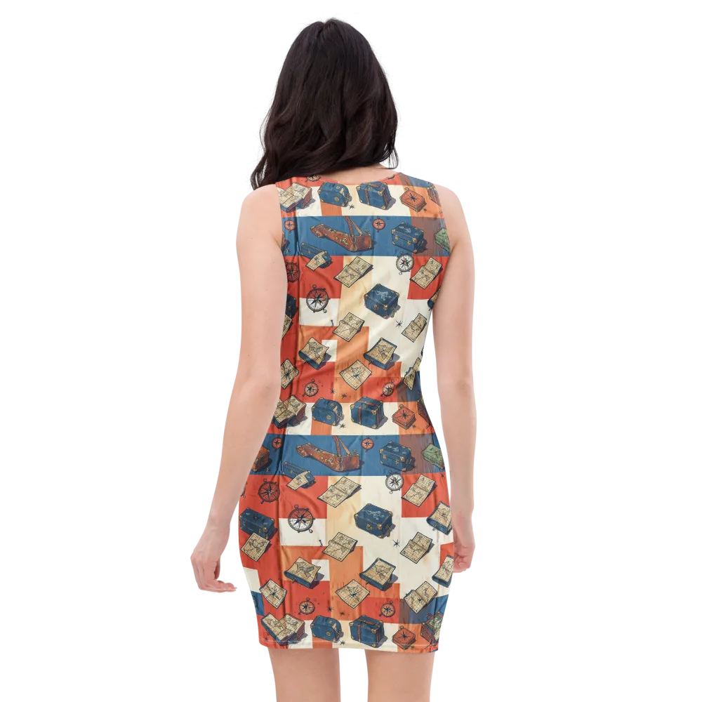 Roaming Atlas on Bodycon Dress — Back