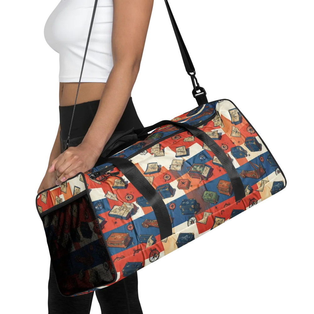 Roaming Atlas on Duffle Bag — Front