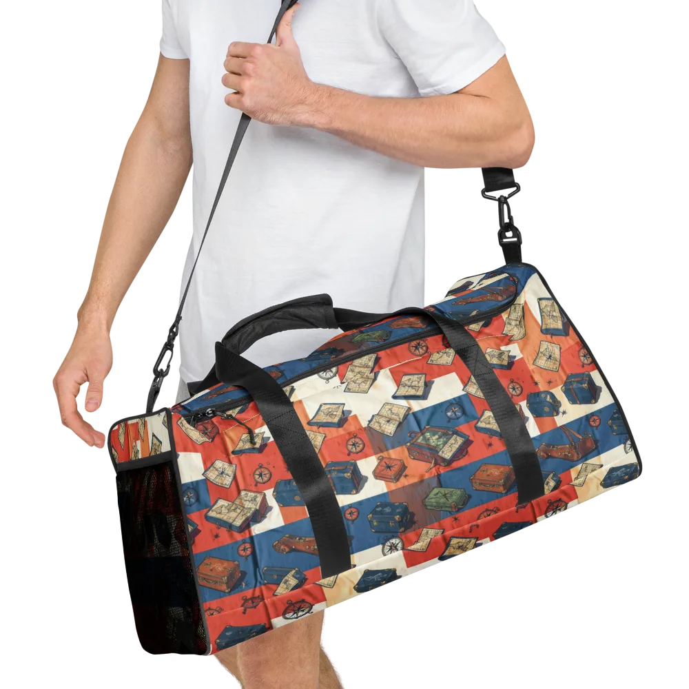 Roaming Atlas on Duffle Bag — Right Front