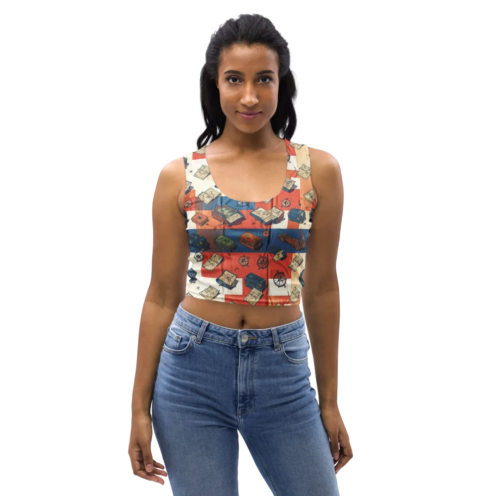 Roaming Atlas on Crop Top — Front