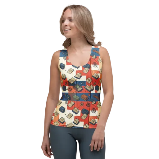 Roaming Atlas on a Women's Tank Top